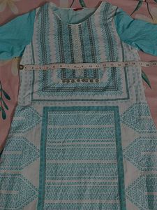 Its a "W" brand Kurta . Brand Size 10,  Measurements Are Given In Images. Will Fit To Size S