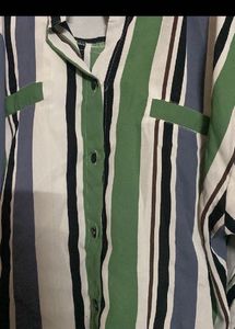 Striped Button-Down Shirt