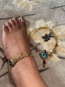 Peacock Style anklets
