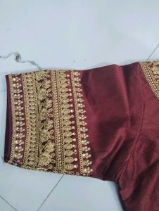Deep Red Designer Blouse