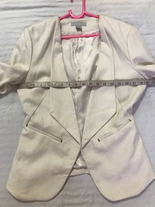H&amp;M Beige In Colour Blazer Bust 36-38