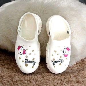 Hello Kitty White Clogs