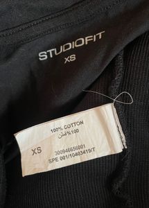 Black Cropped Zip Hoodie