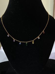 Anti Tarnish Stone Necklace