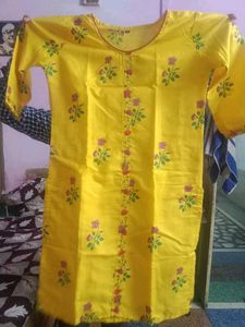 Yellow Floral Kurta