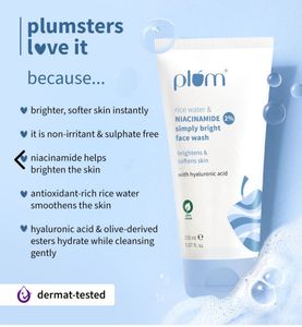 Plum Rice Water &amp; Niacinamide Face Wash