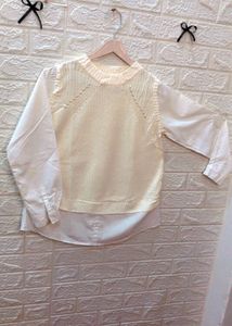 Layered Look Knit Top🕶️👜‼️