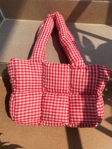 Gingham Puffer Bag🍓🌸