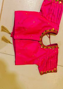 New Padded Pink Colour Wedding Blouse