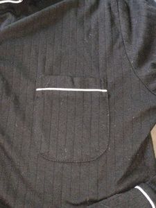 Black Pajama Top