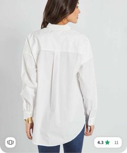 White Full Sleeve Shirt In Cotton By KIABI