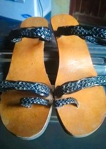 Womens Braided Black Sandals