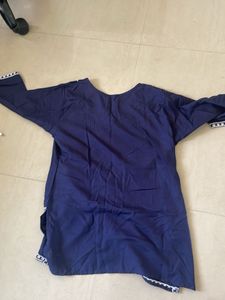 Navy Embroidered Tunic