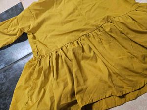 Mustard Yellow Peplum Top