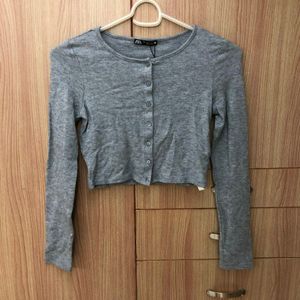 Zara Knit Cropped Sweater