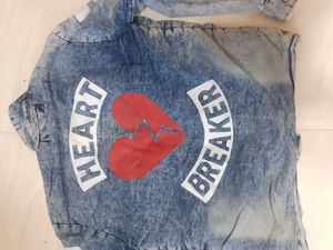 Trendy Distressed Denim Jacket