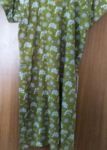 Green Floral Kurta