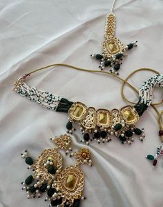 Green Necklace Set💚
