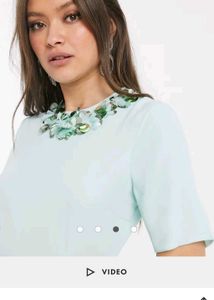 Asos Floor Touch Long New Dress