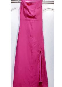 Gown with a Cowl Neck N Slit!