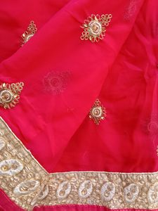 Georgette Saree With Embroidery