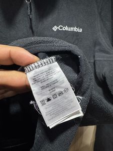 Columbia Unisex Black Long Sleeves Zipup Fleece