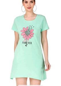 Soothing Sea Green Nightshirt- Check Availability