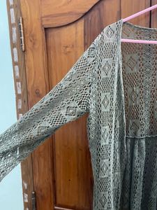 Olive Crochet Cover-Up