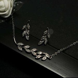 GIVA 925 SILVER LEAF SET