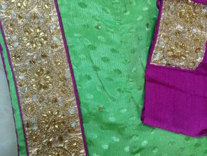 Beautiful Green Wedding Saree