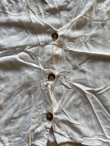 White Button-Up Top