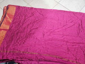 Purple Embroidered Ethnic saree