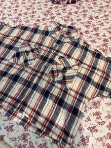 3xl top Checked Flannel Shirt