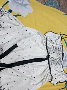 White Embroidered Cami Dress