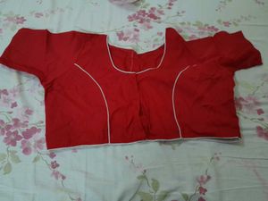Red Embroidered Blouse