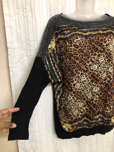 Black Printed Top