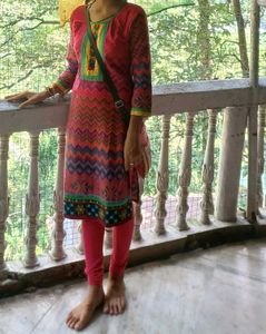 Pink Gujarati Style Kurti