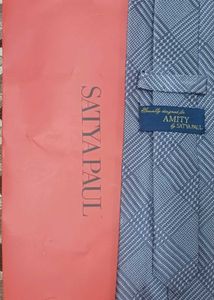 Satya Paul tie with an Amity tag. New.
