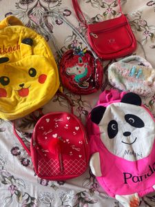 Kids Bag And Purse Combo Of 6
