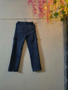 6 Pocket  Blue Denim Cargo