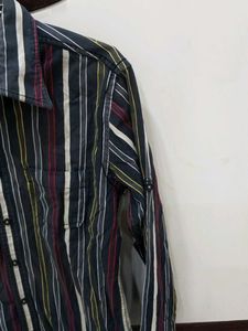 Striped Button-Down Shirt