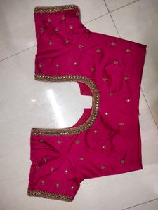 ✨Rani Pink Aari Maggam Blouse