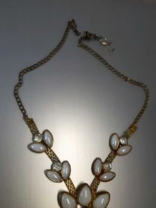 Vintage Flower Statement Necklace