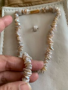 Original Natural Real Pearl Necklace Set