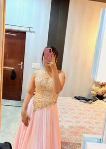 Strapless Embroided Stylish Gown🌸❤️🌼