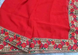 Partywear Border Saree ❤️