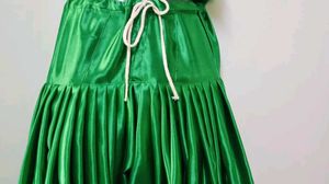 Green Satin Suit Salwar