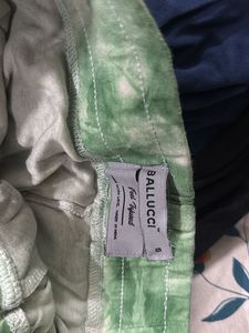 Tie-dye Green Shorts