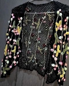 Floral Crochet Cardigan🩷✨🌷