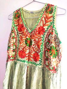 Embroidered Bohemian Dress